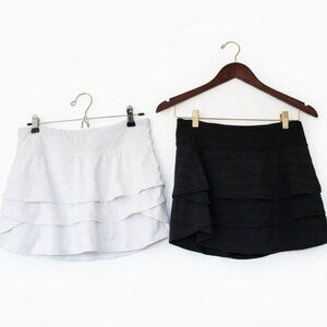 Athleta Girl Swing Skort Bundle - Set of 2 (Black & White) youth Size 16 XXL